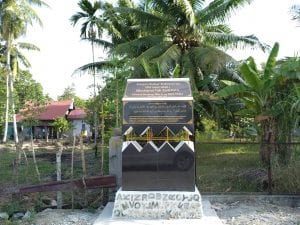 memorial of an event from the indonesian civil war