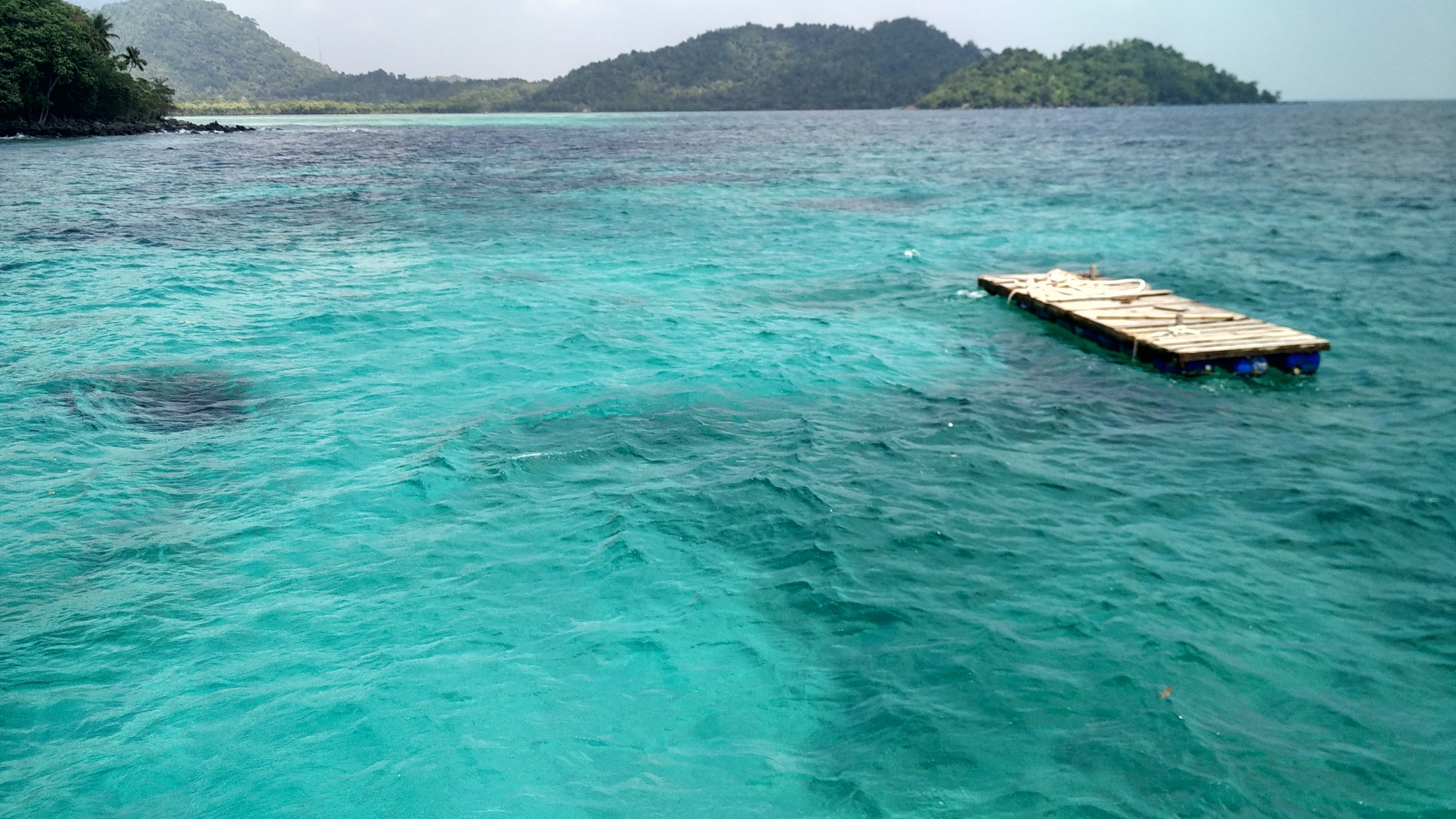 Turquoise body of water in Indonesia