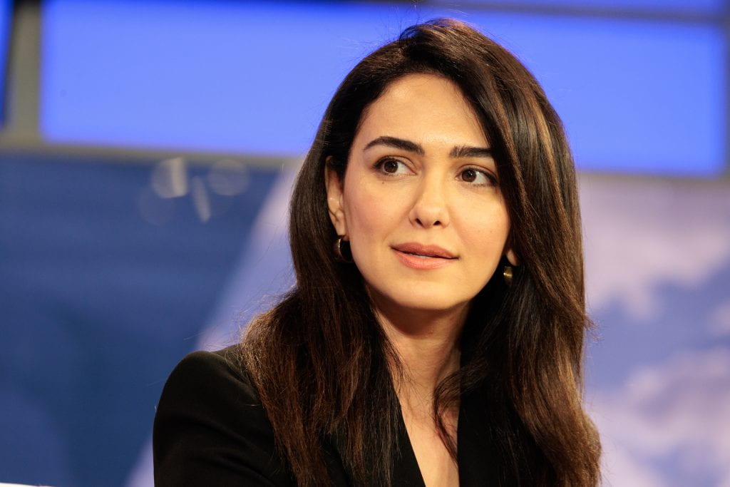 Nazanin Boniadi visited GW to talk about about the status of women in Iran. (Photos by William Atkins/GW Today)