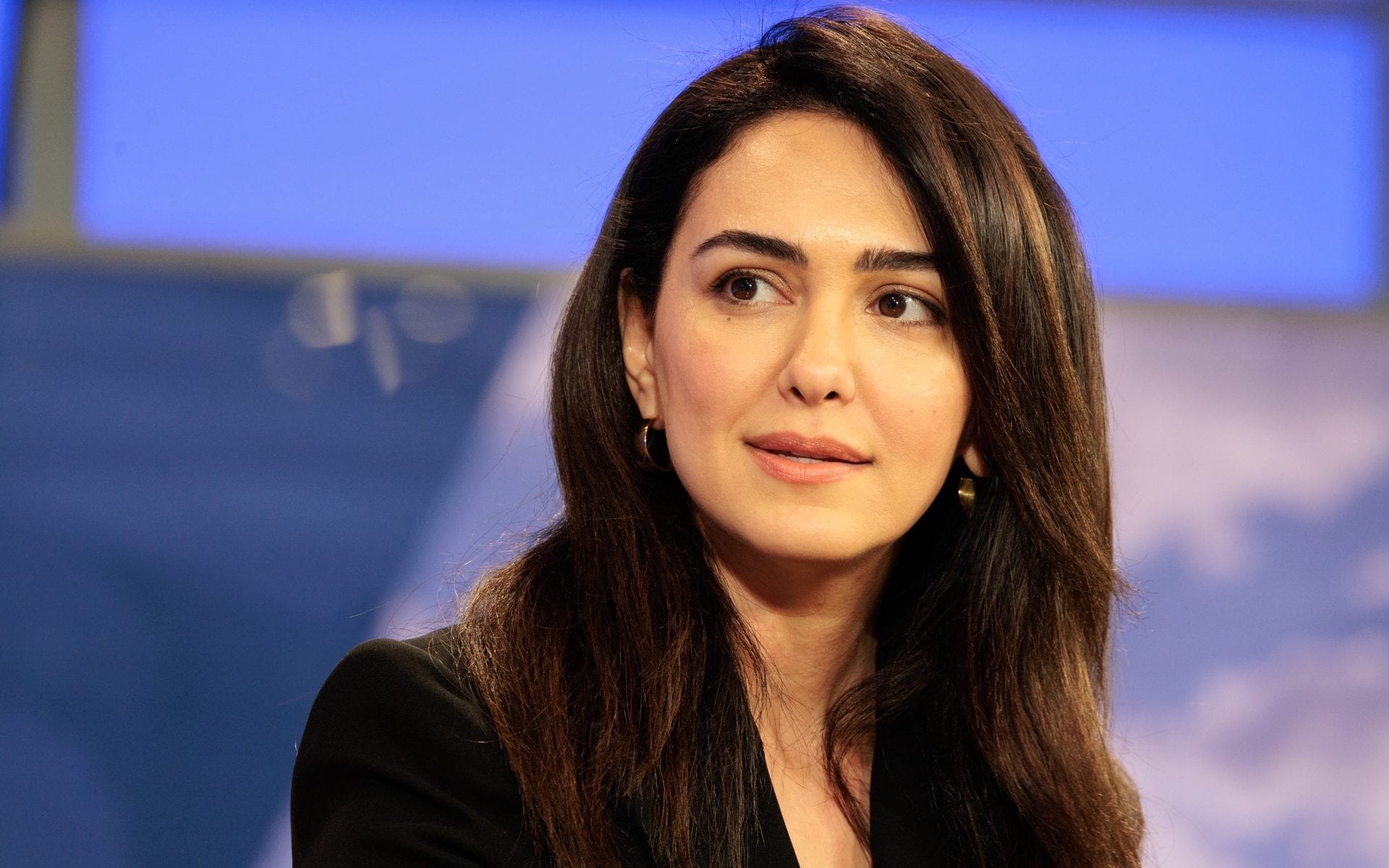 Nazanin Boniadi visited GW to talk about about the status of women in Iran. (Photos by William Atkins/GW Today)