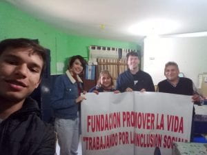 Spencer Bracey at an NGO in Argentina