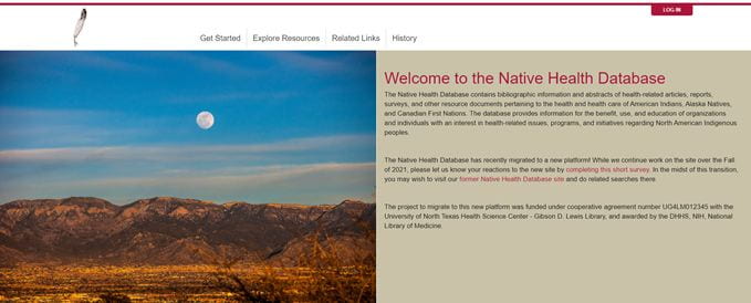 Native American Heritage Month: The Native Health Database