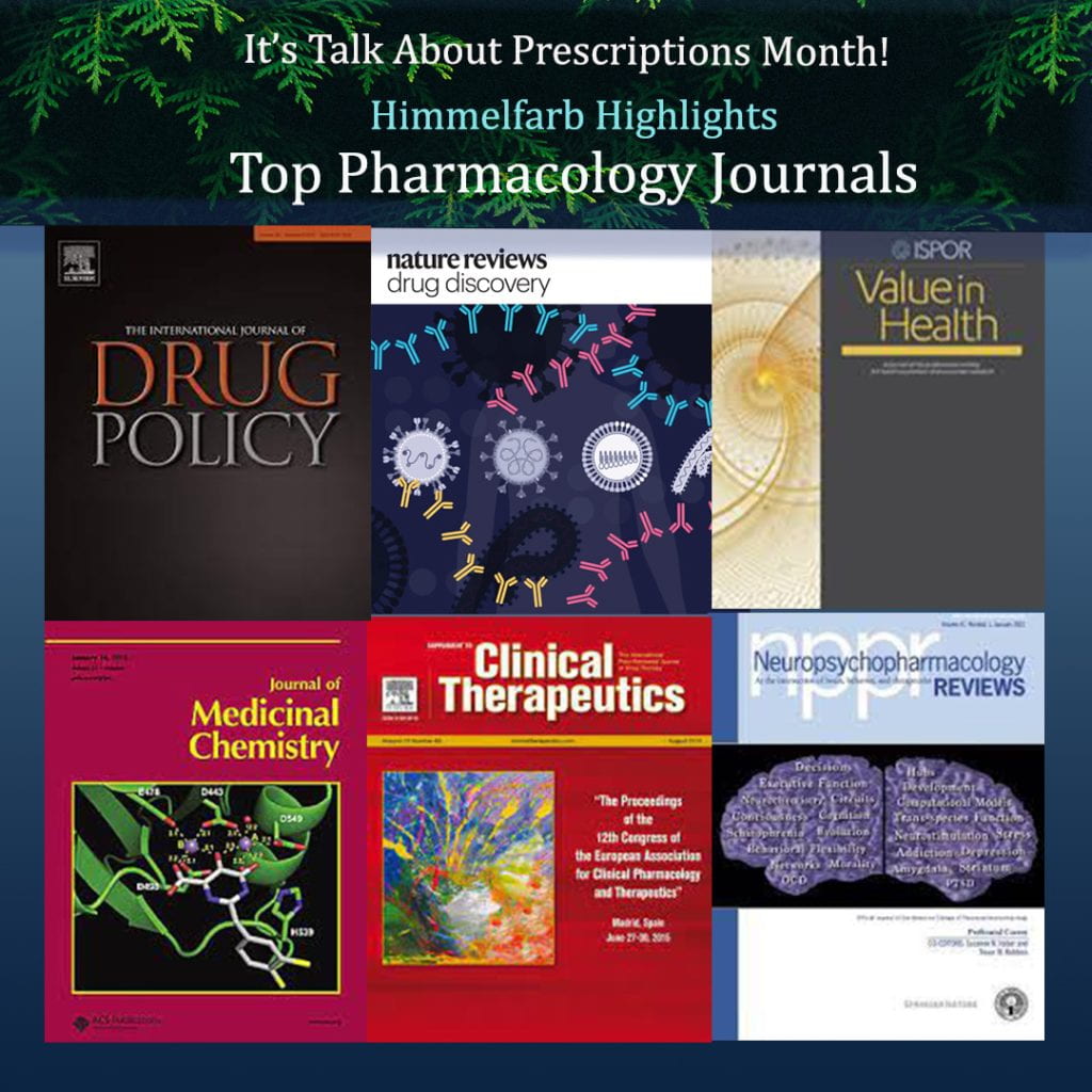 It's Talk About Prescriptions Month! Himmelfarb Highlights Top Pharmacology Journals