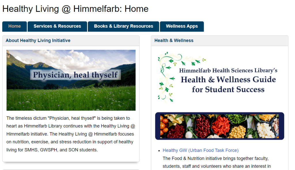 Screenshot of Healthy Living Guide.
