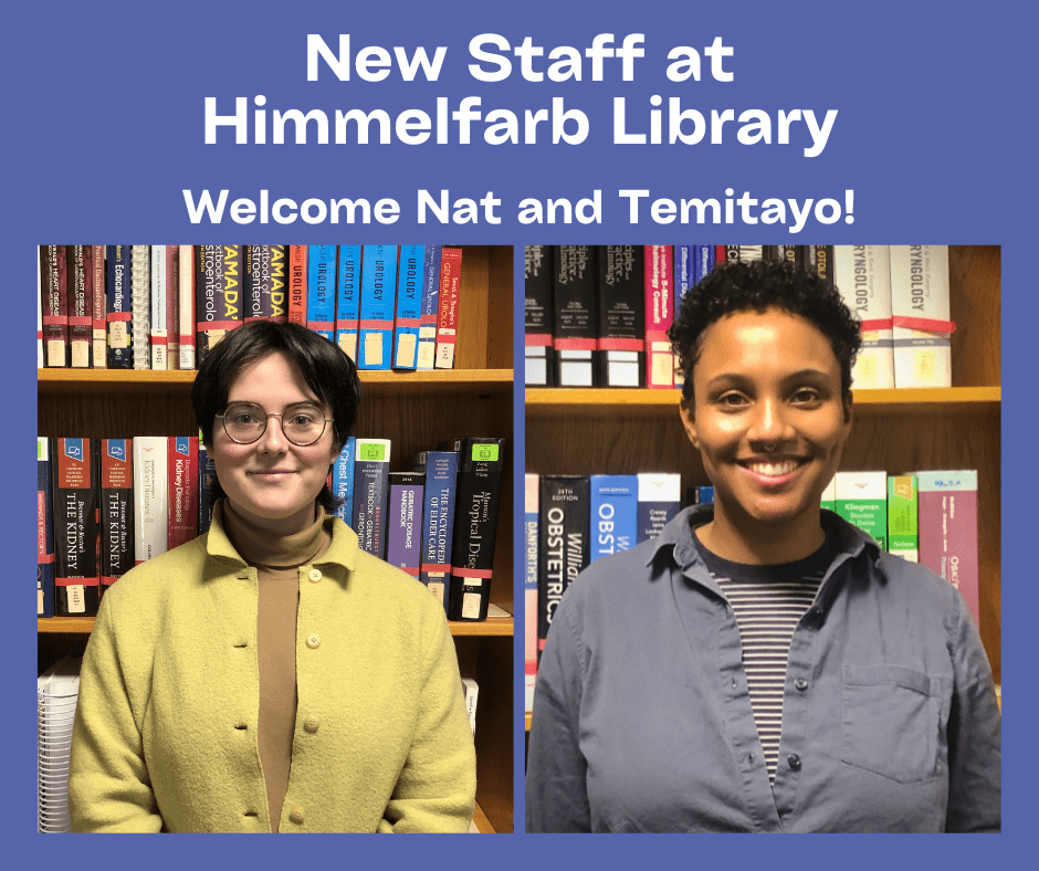 Photos of new staff at Himmelfarb Library