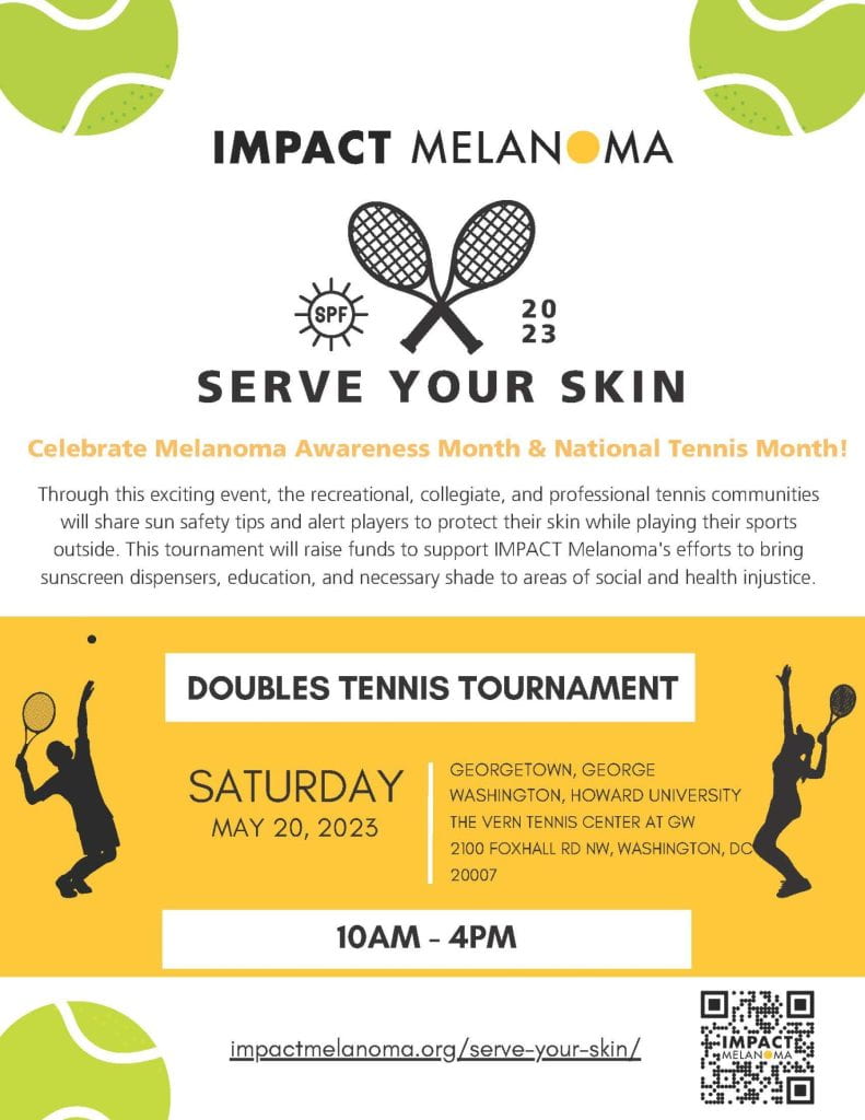 Tennis tournament event announcement. Details in text above.