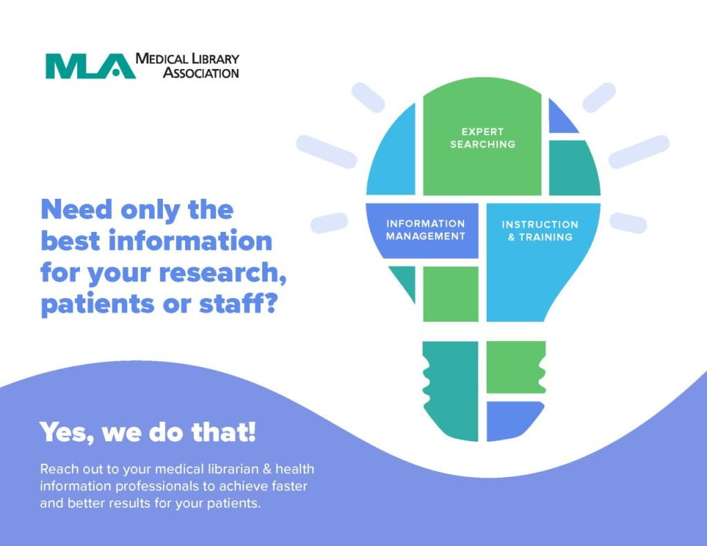 Image of lightbulb and text "Need only the best information for your research, patients or staff? Yes we do that!"