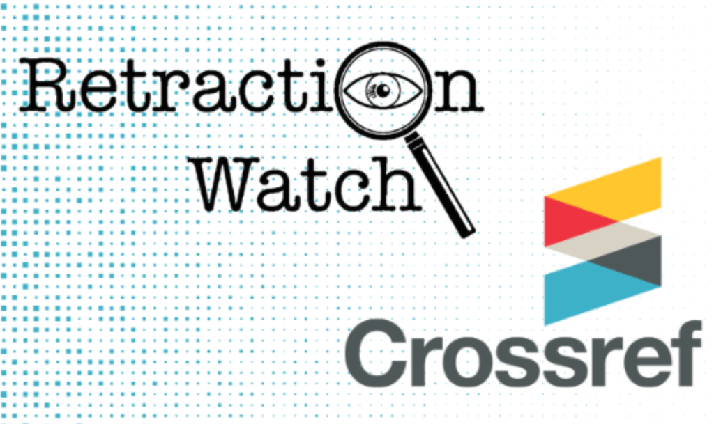 Retraction Watch and Crossref logos.