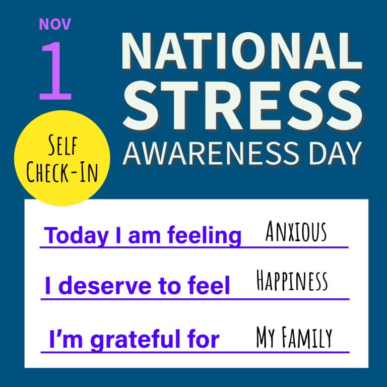 November 1st is National Stress Awareness Day