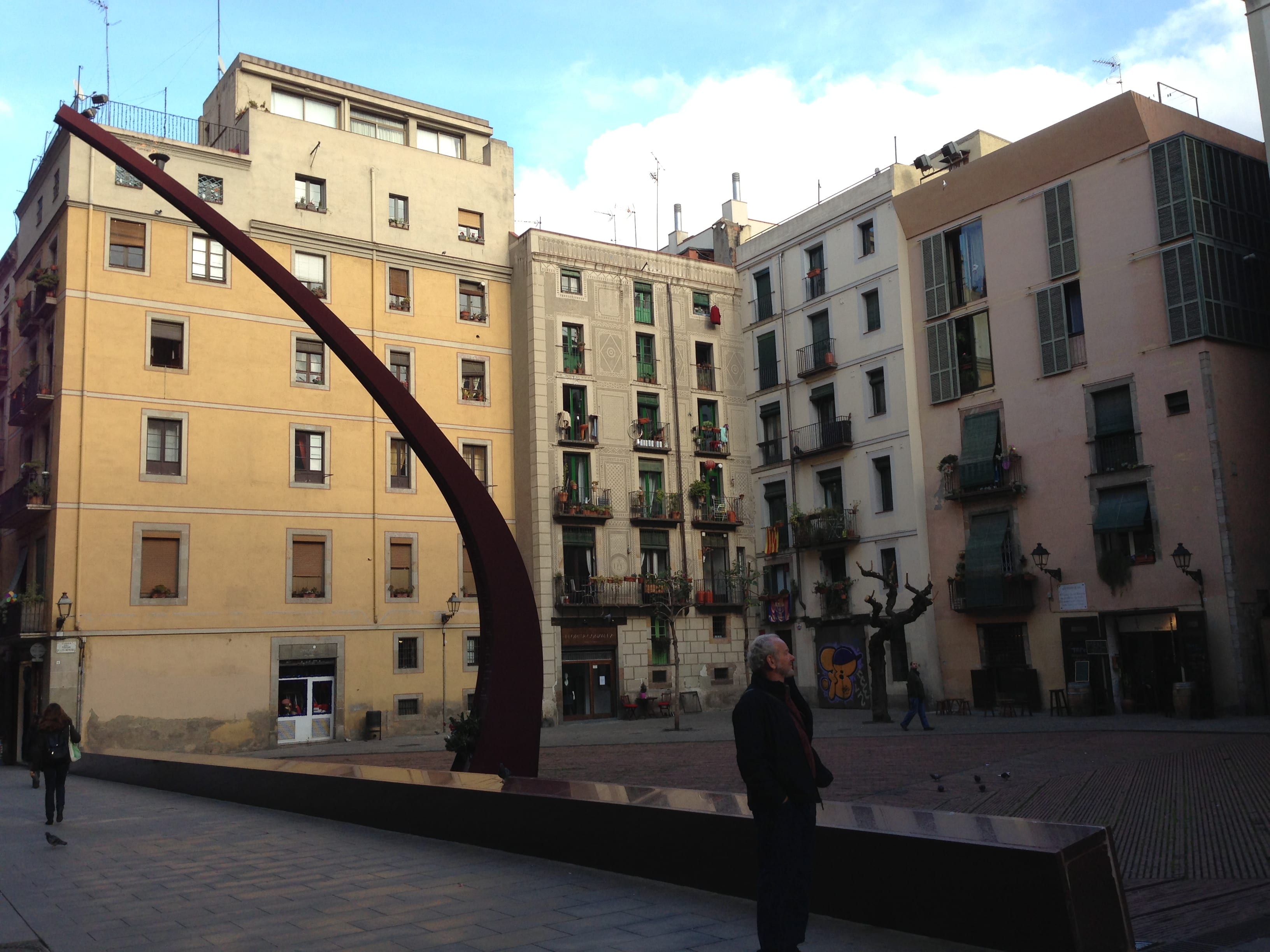The Fossar de las Moreres, a memorial plaza in Barcelona, commemorates those who died defending the city from Spanish conquest in 1714, and has been the site of major pro-independence protests in recent months.