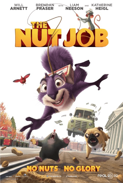 Released on January 17, the film is about a squirrel on a mission to break and enter a nut store for the winter. Credit: Redrover Co., Ltd. (2013)