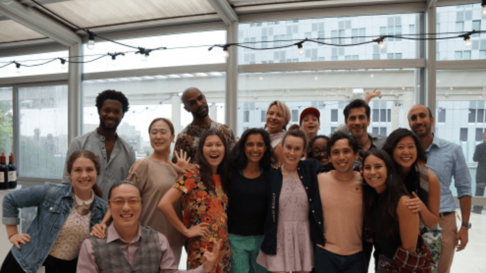 The full cohort of artists for the Dance Motion USA with DMUSA staff and Jay R. Raman, Director, Cultural Programs Division at U.S. Department of State.