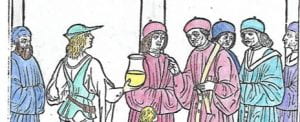 Historical Medical Library: Uriniscopic Consultation (cropped image)
