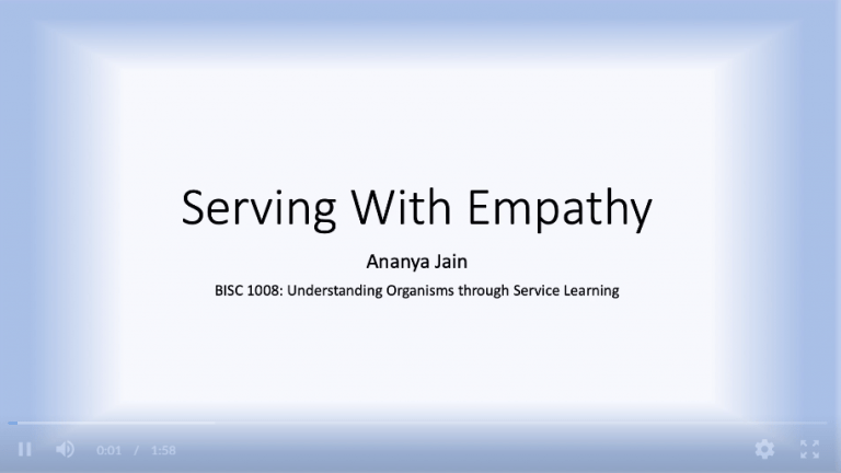 BISC 1008: Serving With Empathy, Jain