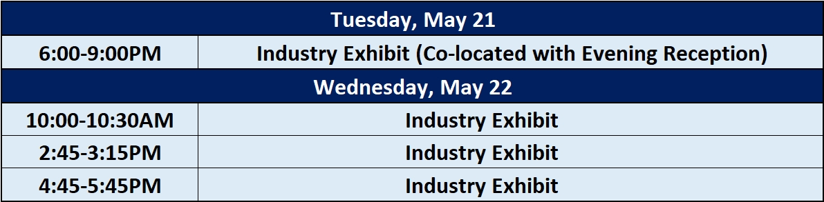 Industry Exhibit Schedule__v2.21_v2
